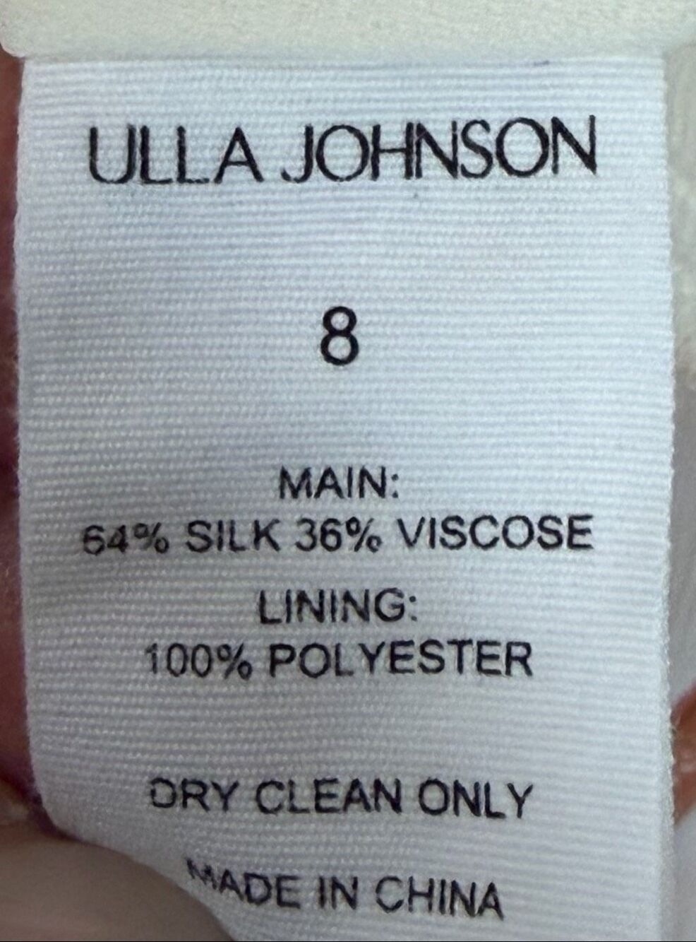 Ulla Johnson Kasia Sleeveless Floral Silk Midi Dress New with Tags Size 8 - Picture 10 of 10